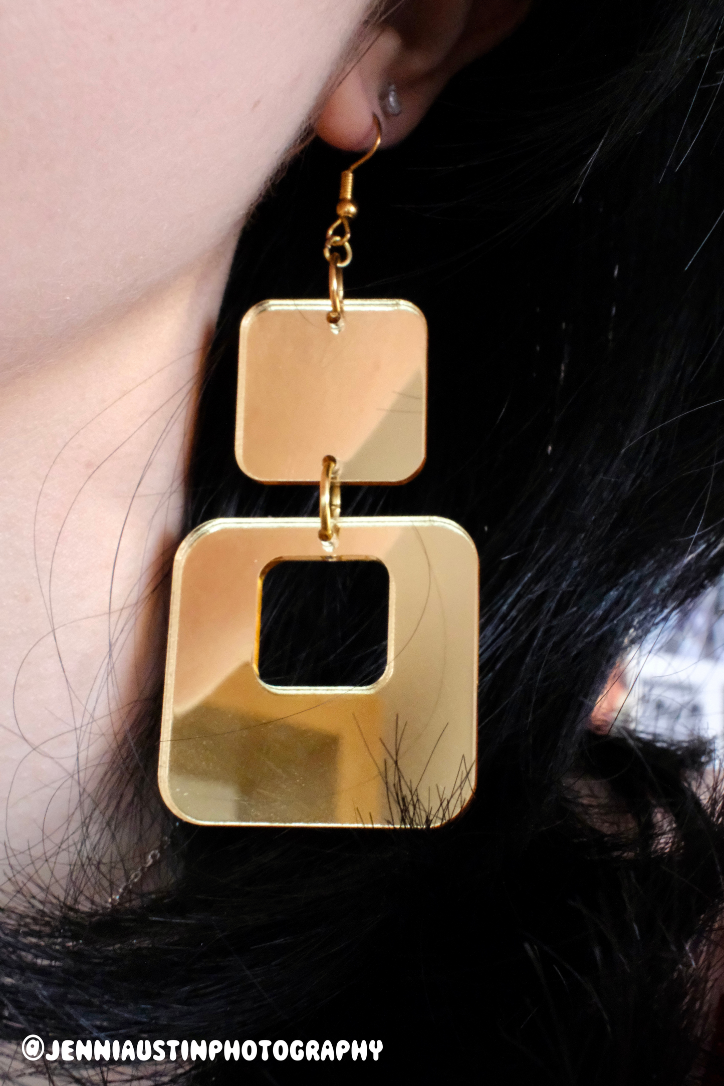Cosmo Square Mirror Earrings