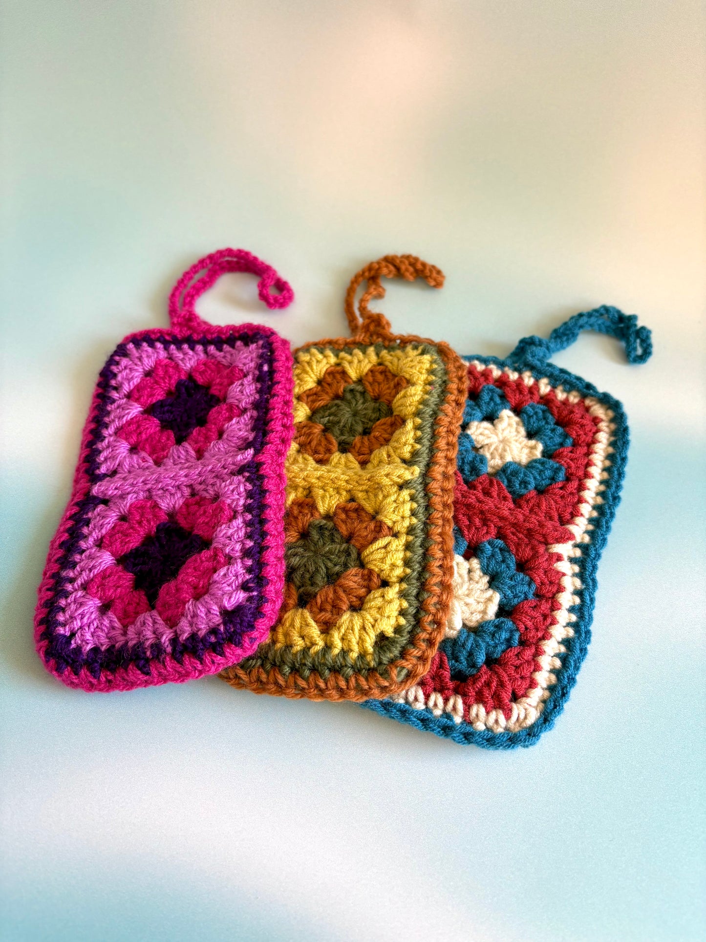Granny Square Crochet Sunglasses Case