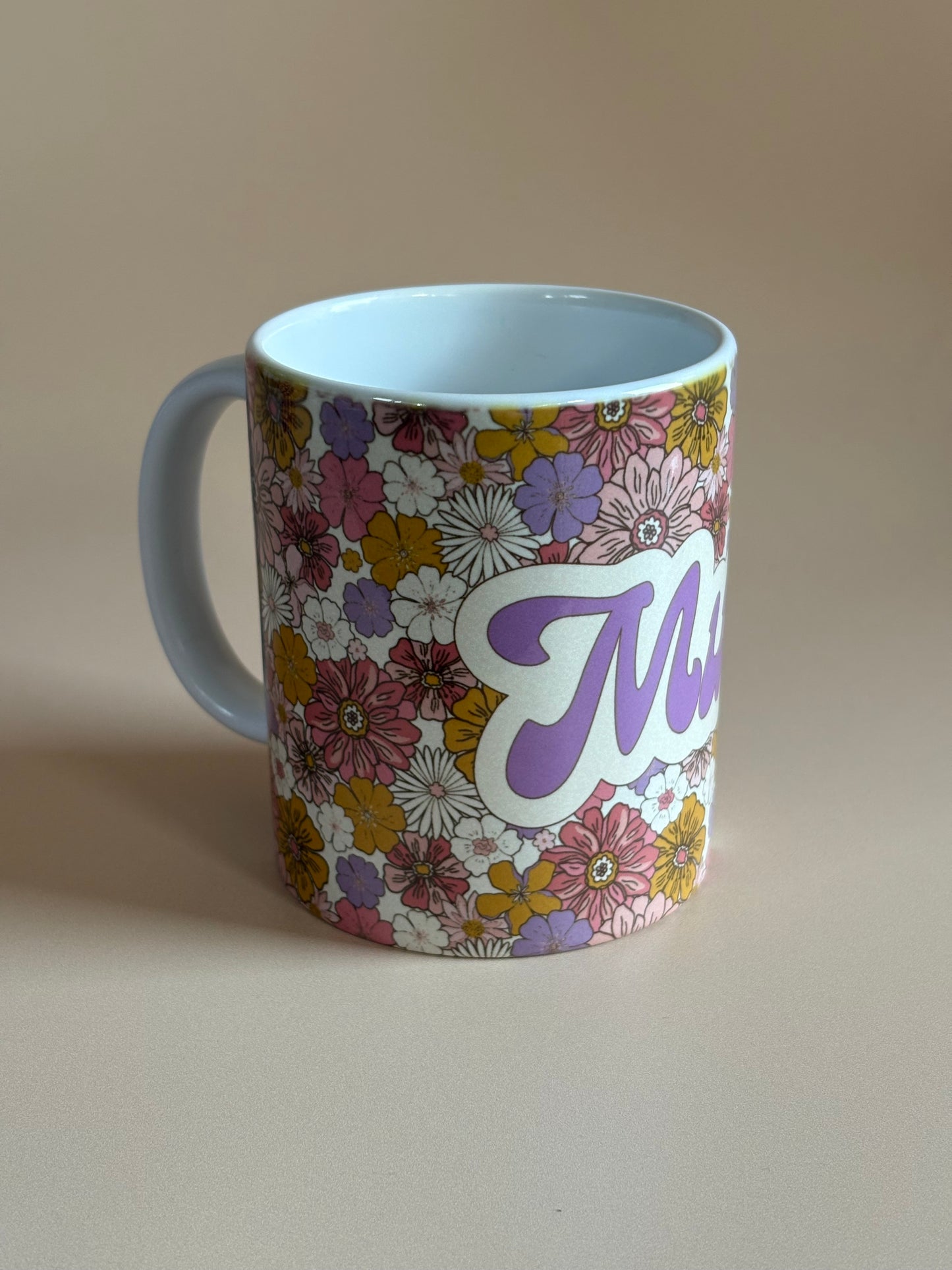 Mum Floral Mug & Coaster Set