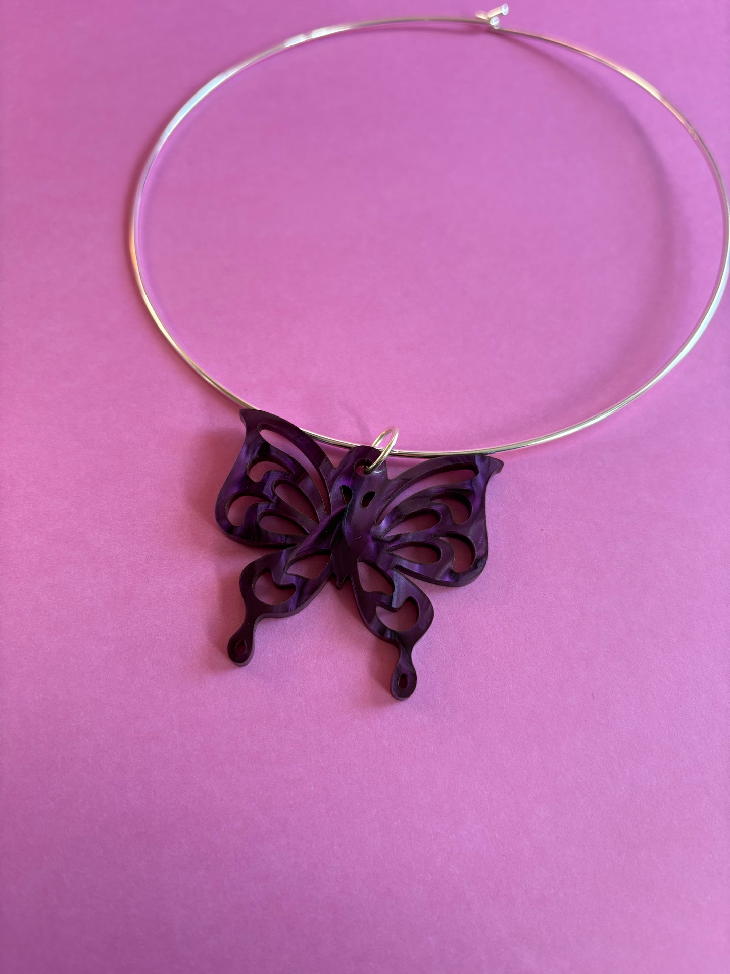 Psychedelic Flutter Butterfly Choker