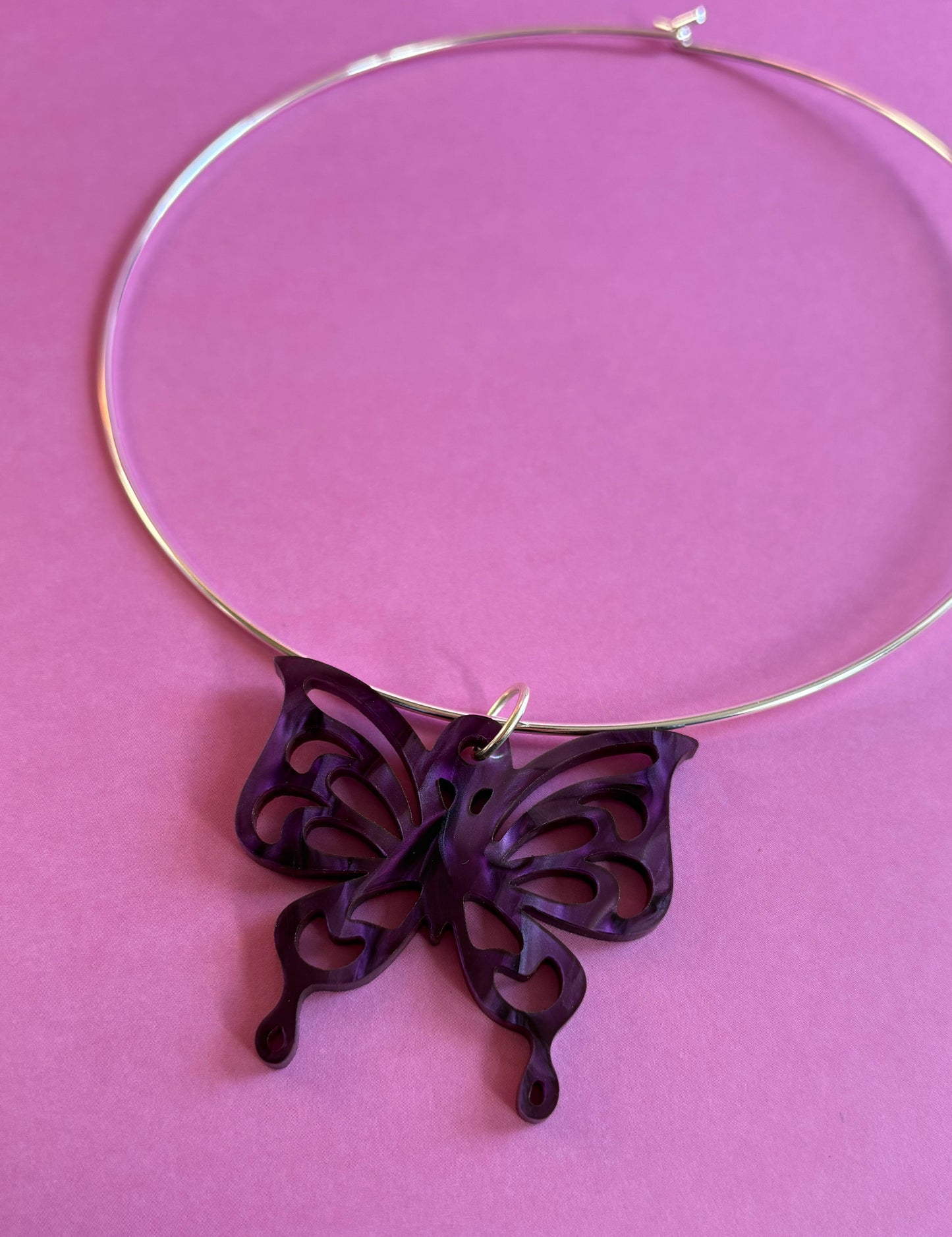 Psychedelic Flutter Butterfly Choker