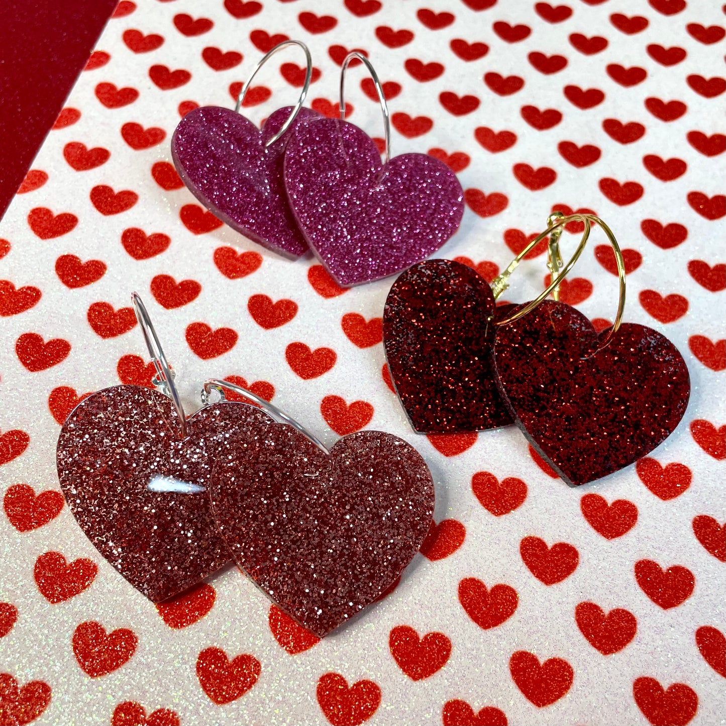 Heart Hoop Earrings - Hung On You Boutique