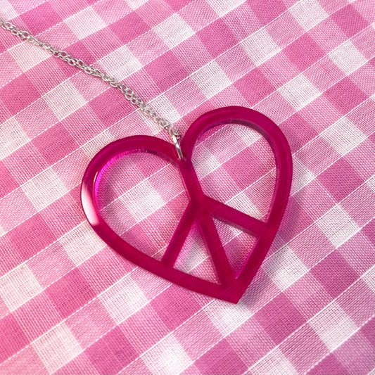 Peace Heart Necklace - Hung On You Boutique