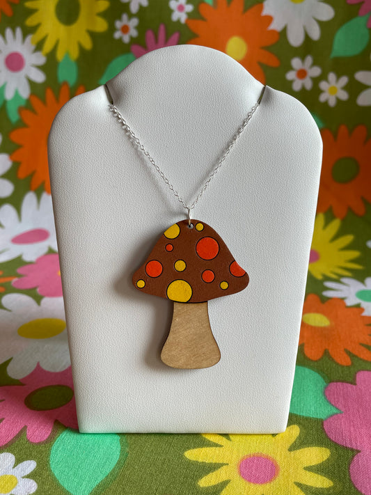 Mushroom Necklace: Spots - Hung On You Boutique