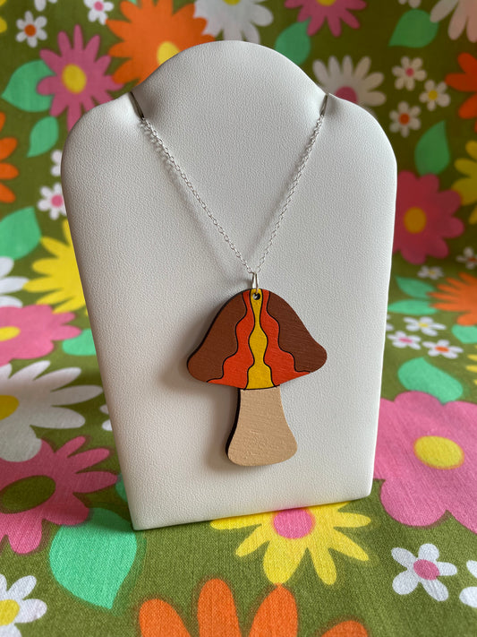Mushroom Necklace: Waves - Hung On You Boutique