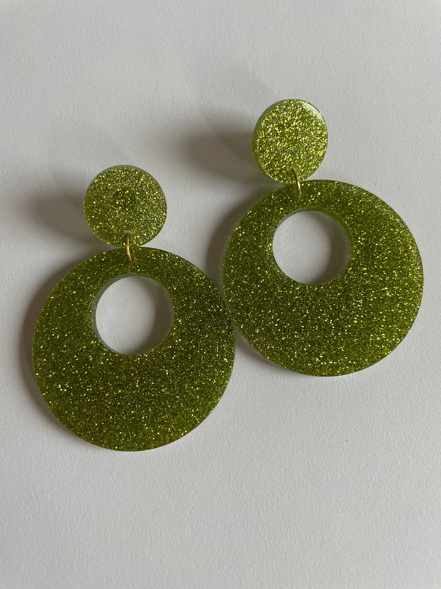 Glitter Hoop Earrings - Hung On You Boutique