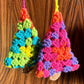 Granny Square Christmas Tree Ornaments