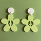 Peace Flower Earrings