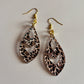 Leopard Groove Cutout Dangles