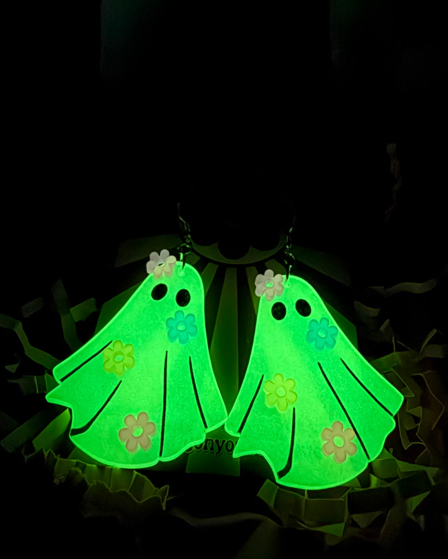 Glow in the Dark Ghost Earrings