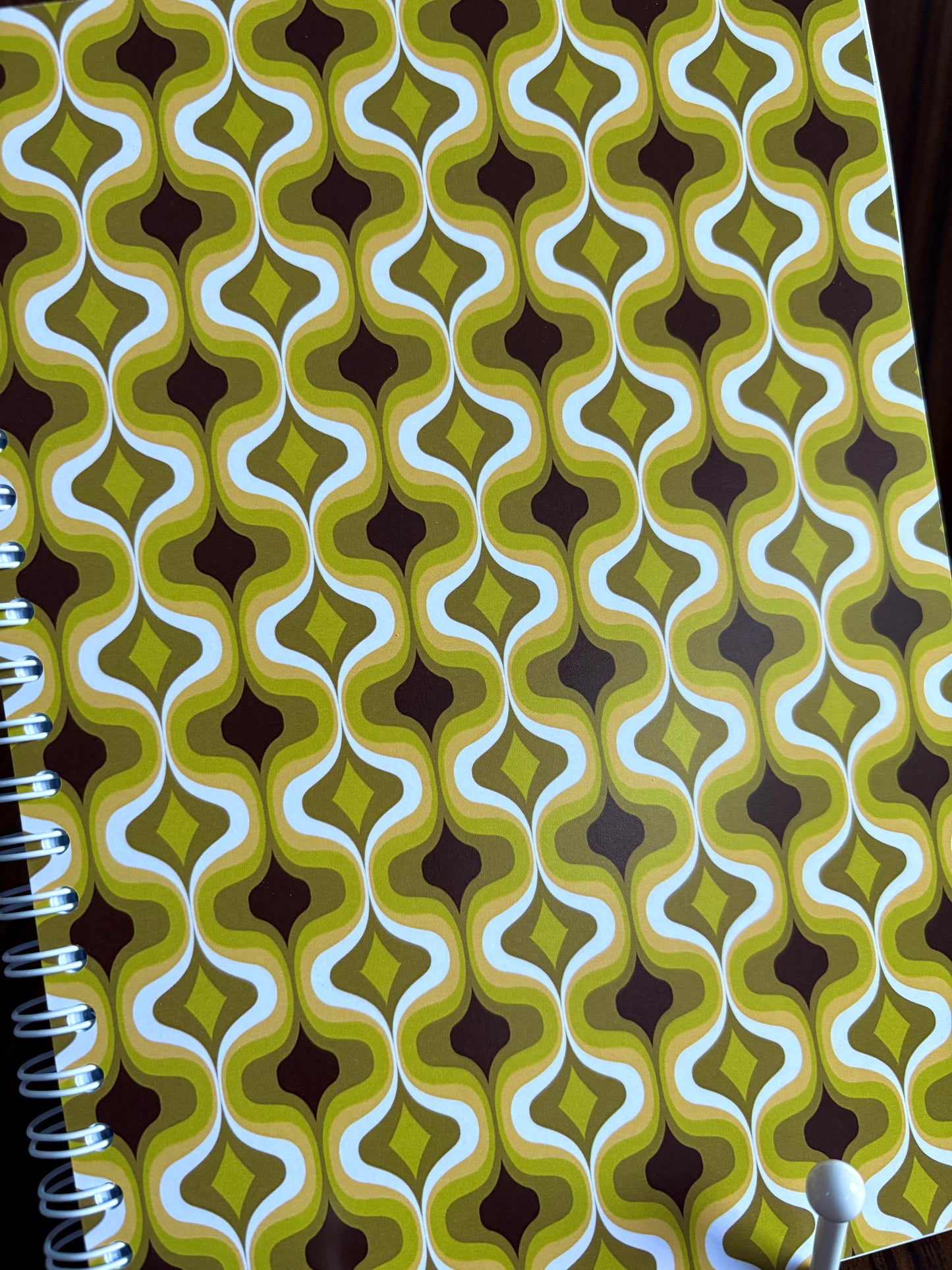 Retro Ripple Wallpaper A5 Notebook