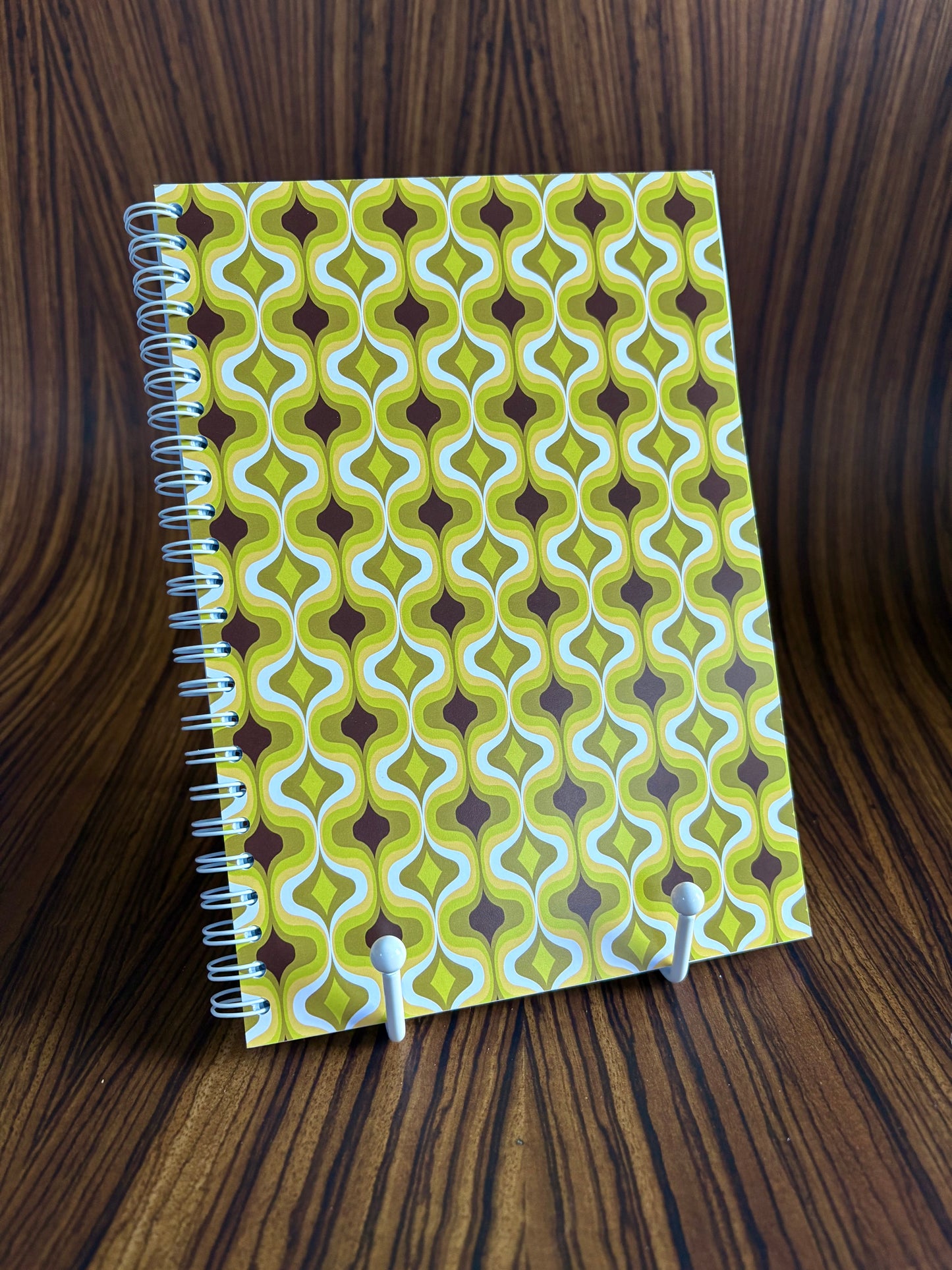 Retro Ripple Wallpaper A5 Notebook