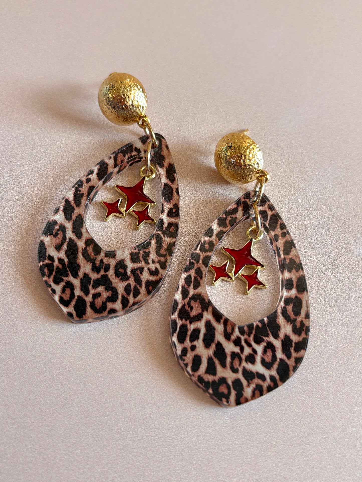 Leopard Cosmic Drop Earrings