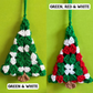 Granny Square Christmas Tree Ornaments