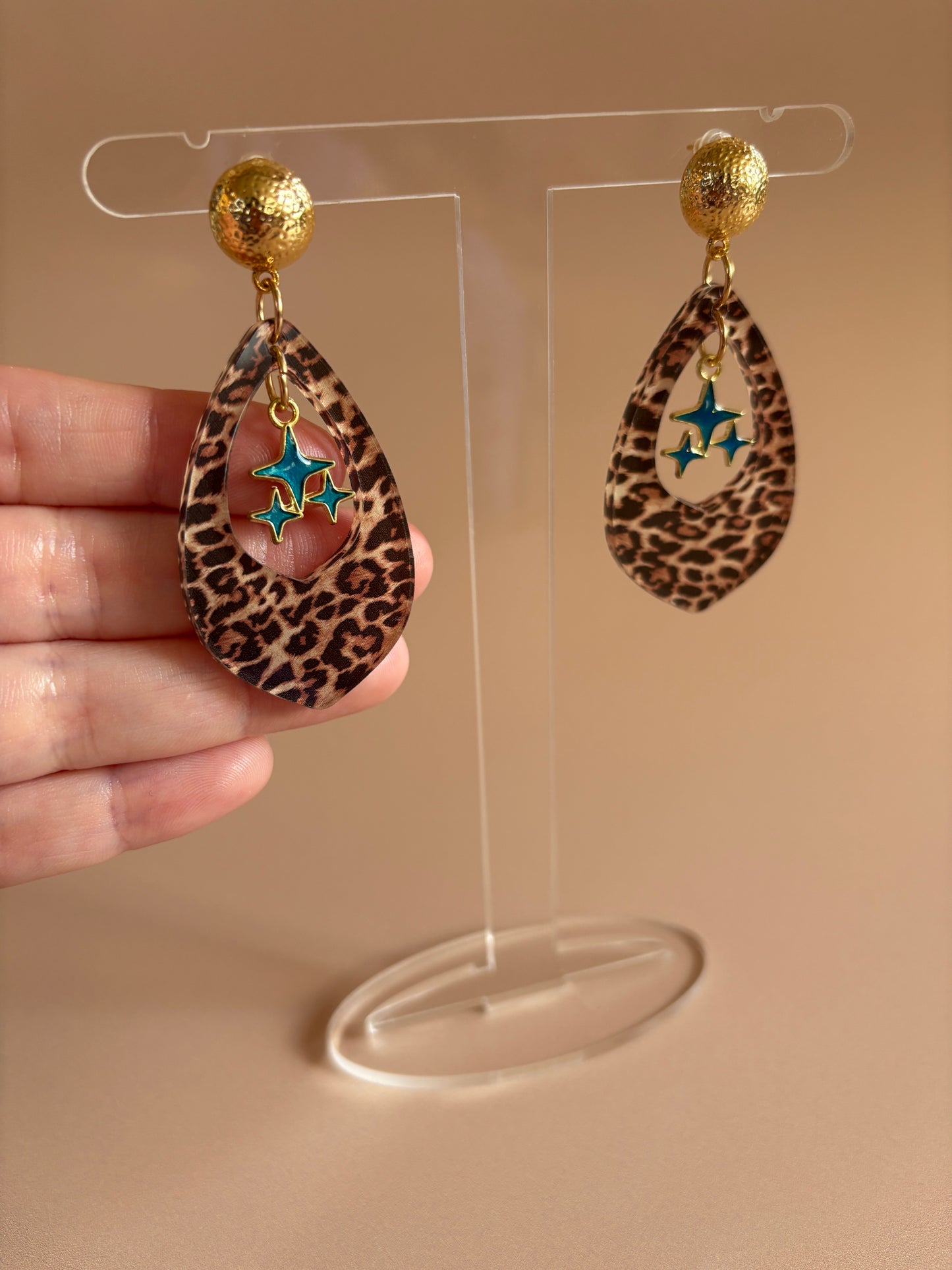 Leopard Cosmic Drop Earrings