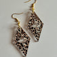 Leopard Star Diamond Acrylic Earrings