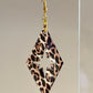 Leopard Star Diamond Acrylic Earrings