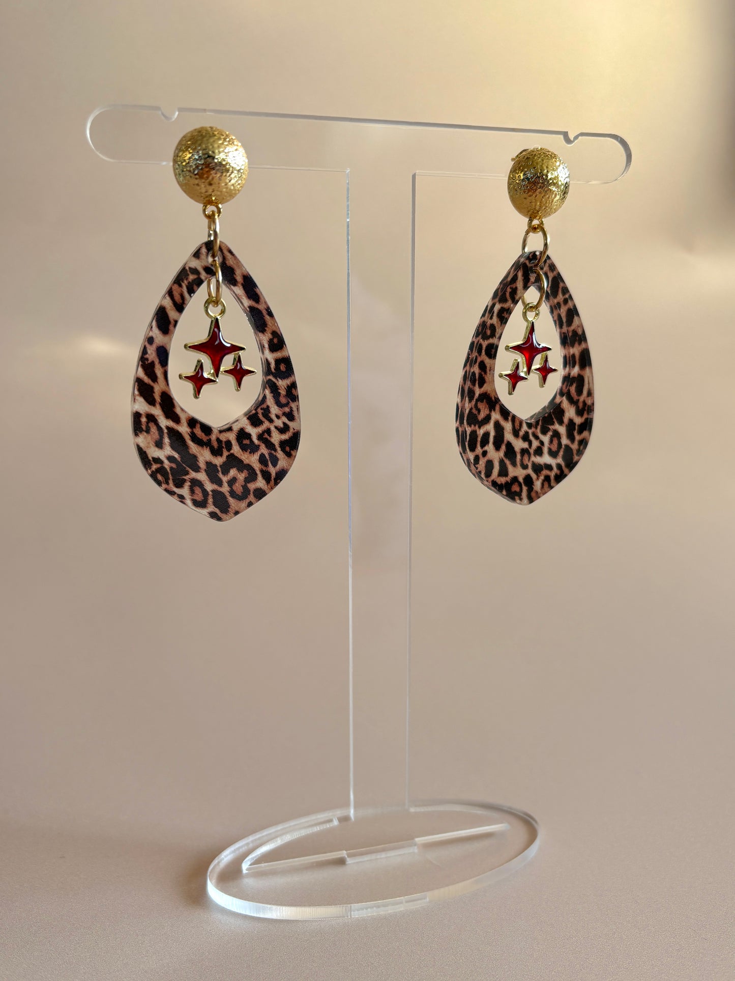 Leopard Cosmic Drop Earrings