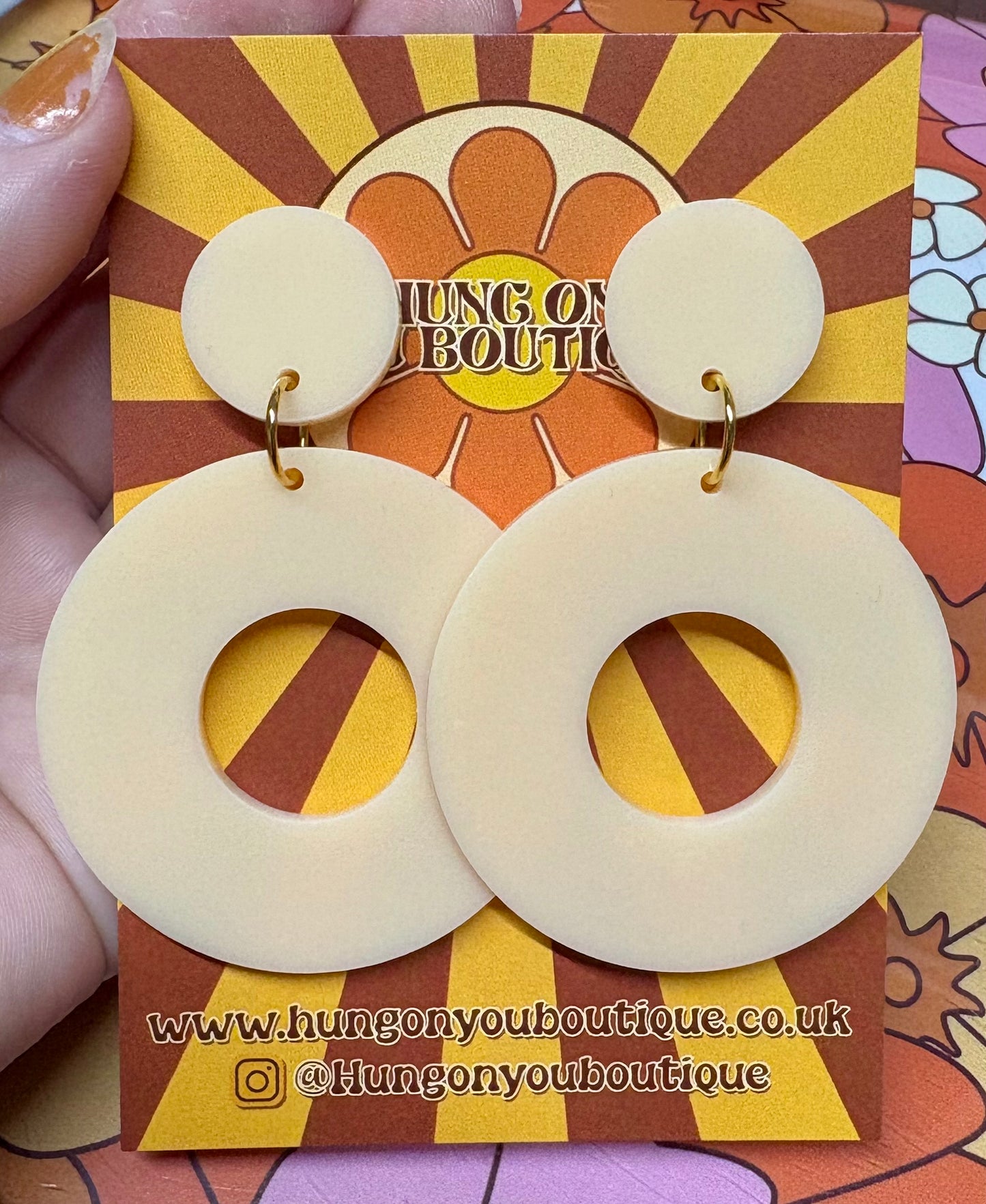 Donut Ring Earrings