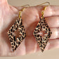 Leopard Star Diamond Acrylic Earrings