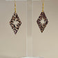 Leopard Star Diamond Acrylic Earrings