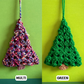 Granny Square Christmas Tree Ornaments