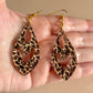 Leopard Groove Cutout Dangles