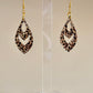 Leopard Groove Cutout Dangles