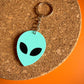 UFO Alien Face Keychain