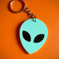 UFO Alien Face Keychain