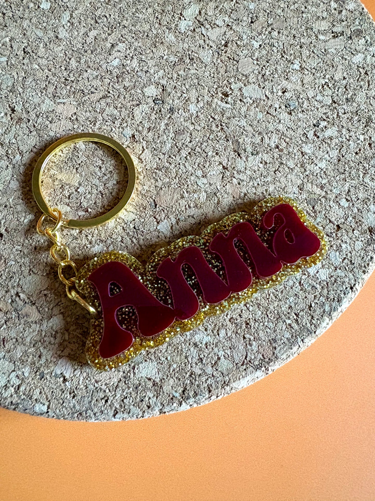 Personalised Name Keyring