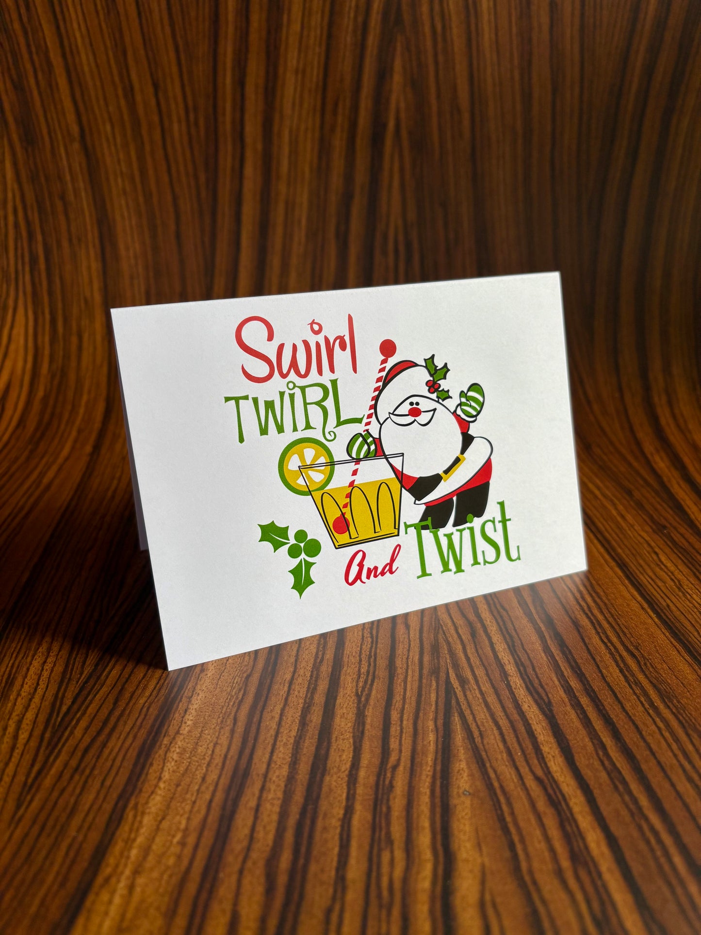 Swirl, Twirl & Twist Christmas Card