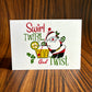 Swirl, Twirl & Twist Christmas Card