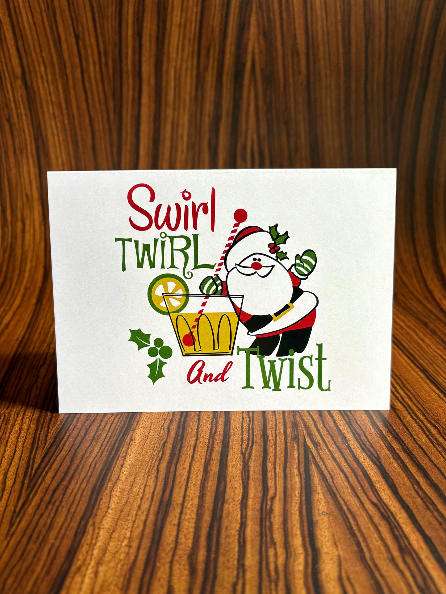 Swirl, Twirl & Twist Christmas Card