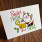 Swirl, Twirl & Twist Christmas Card