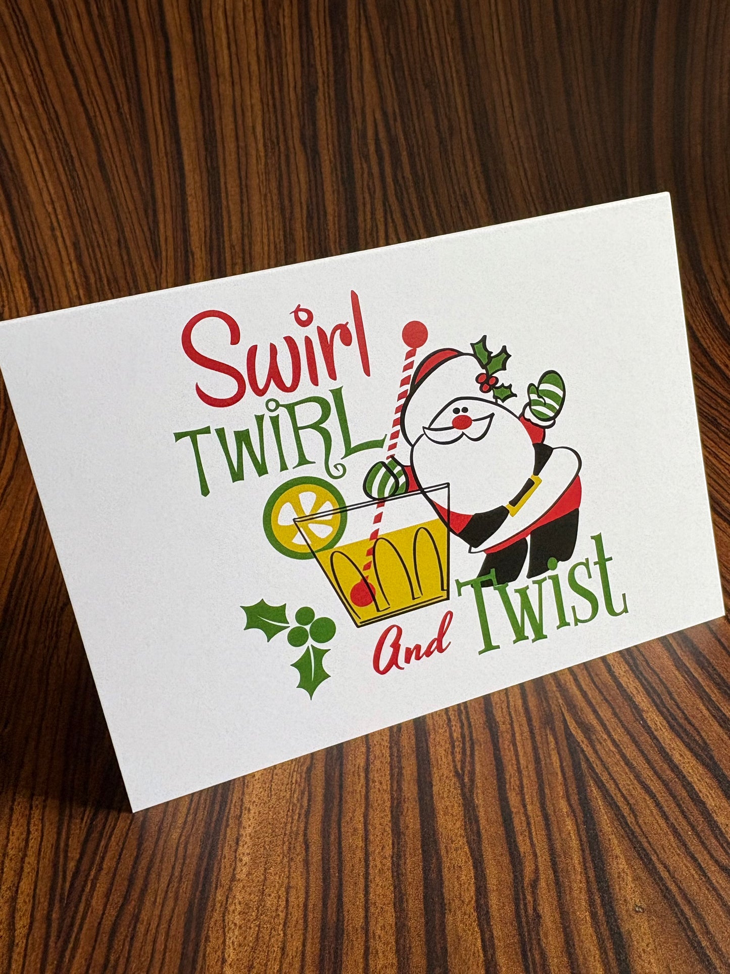 Swirl, Twirl & Twist Christmas Card