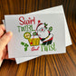 Swirl, Twirl & Twist Christmas Card