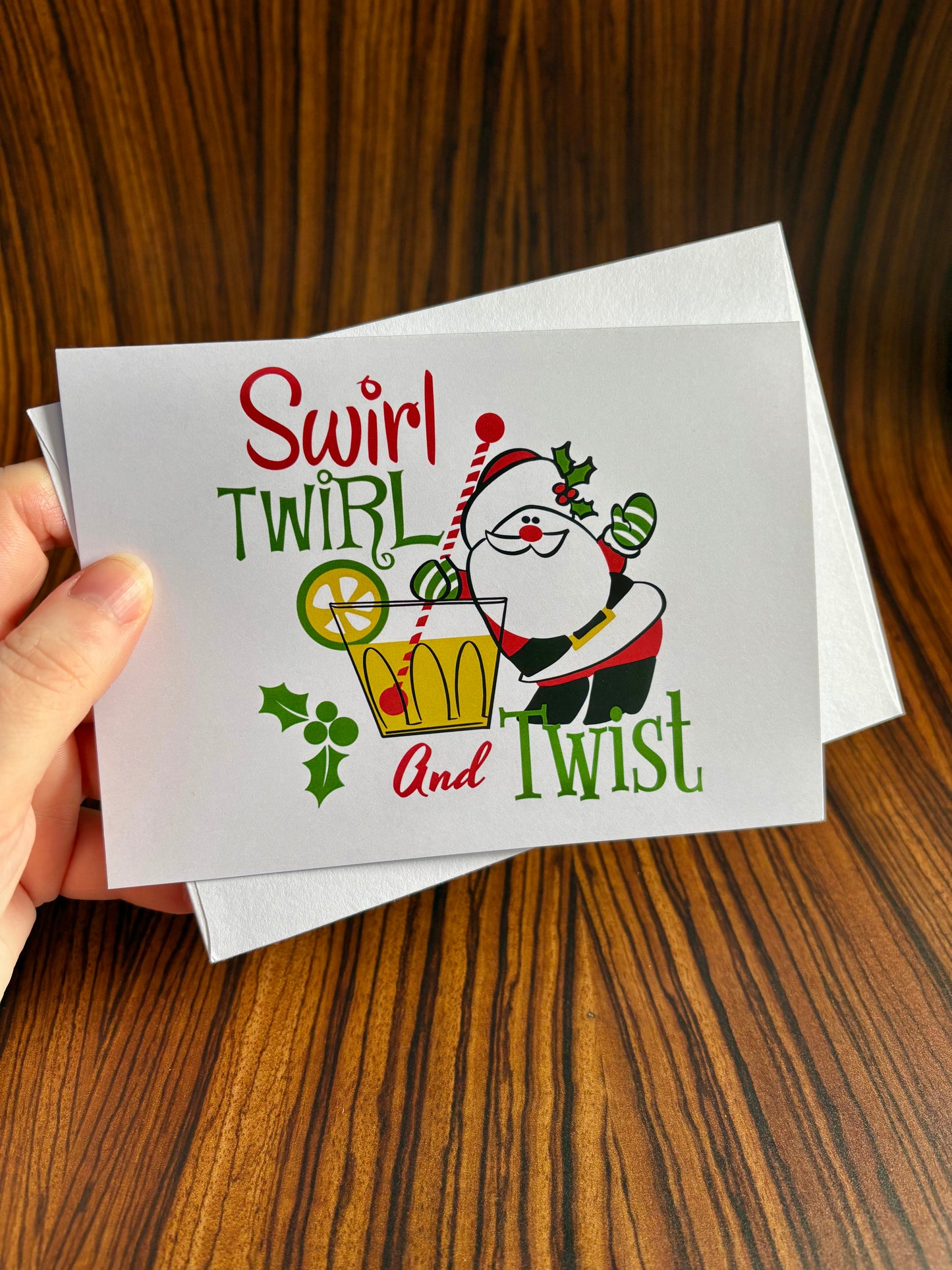 Swirl, Twirl & Twist Christmas Card