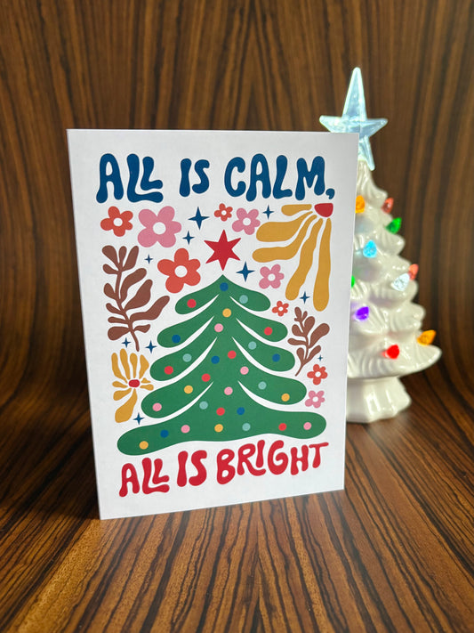 All Is Calm, All Is Bright Christmas Card