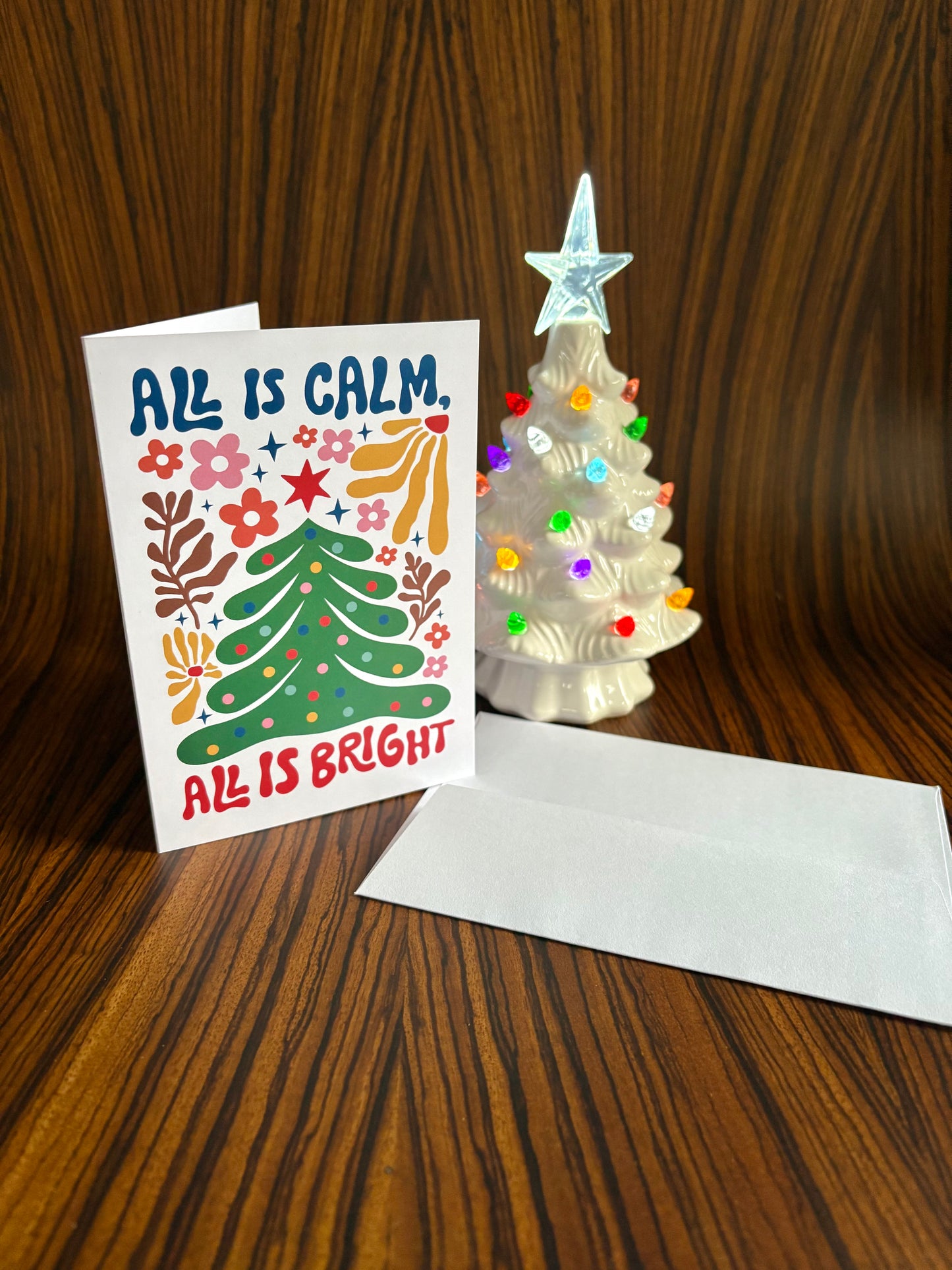 All Is Calm, All Is Bright Christmas Card