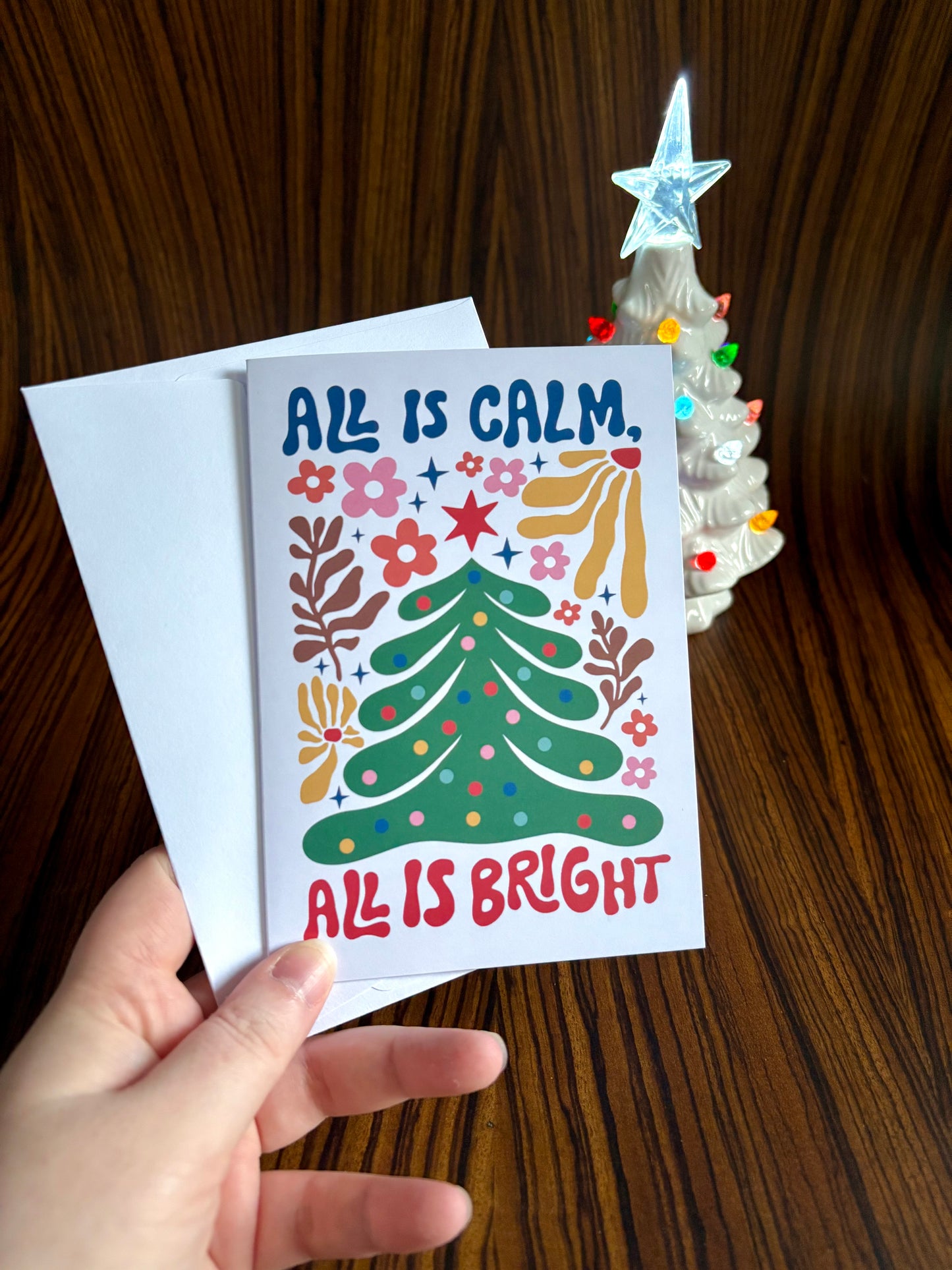 All Is Calm, All Is Bright Christmas Card