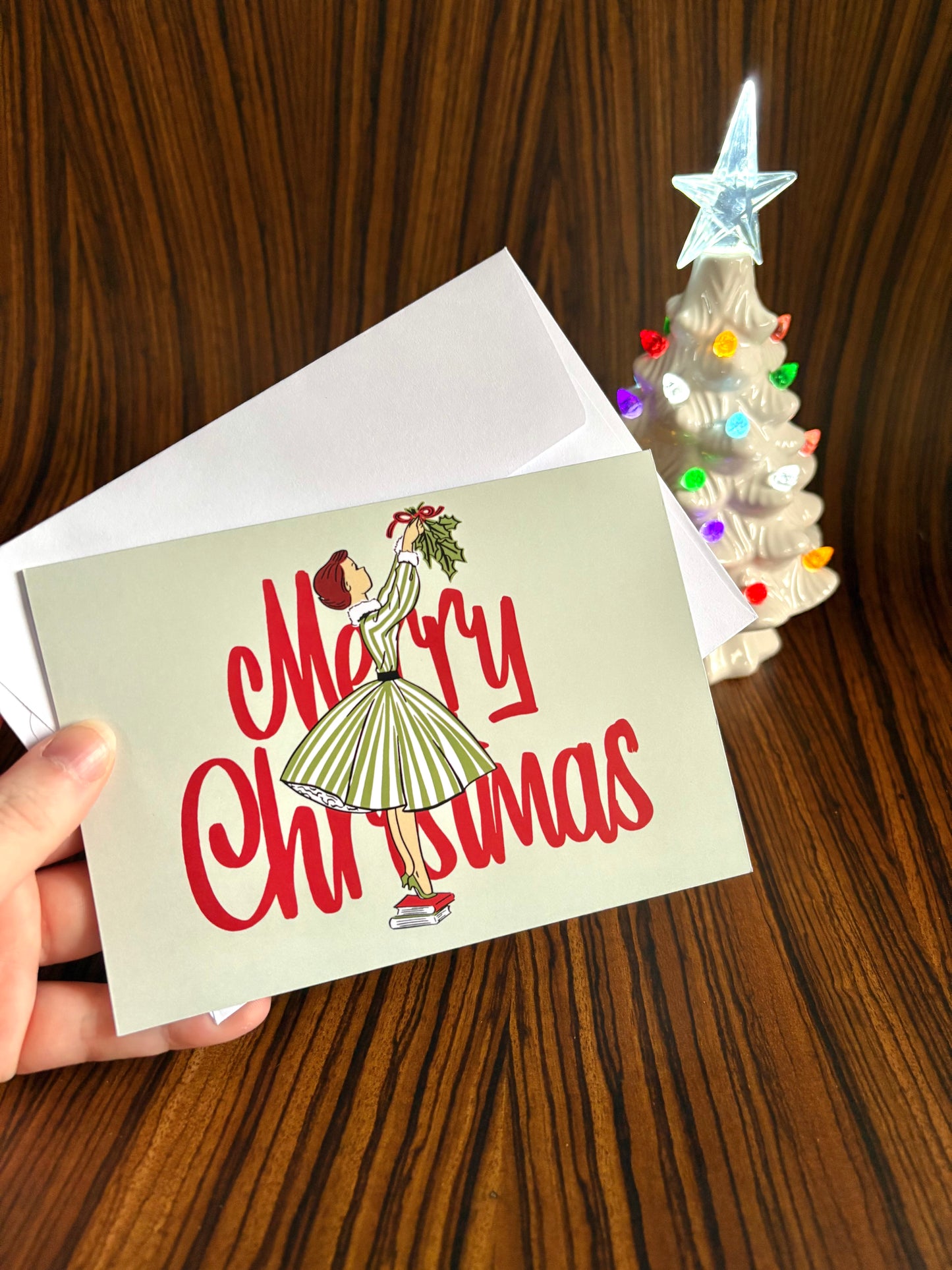 Jingle Belle Christmas Cards: Set of 4