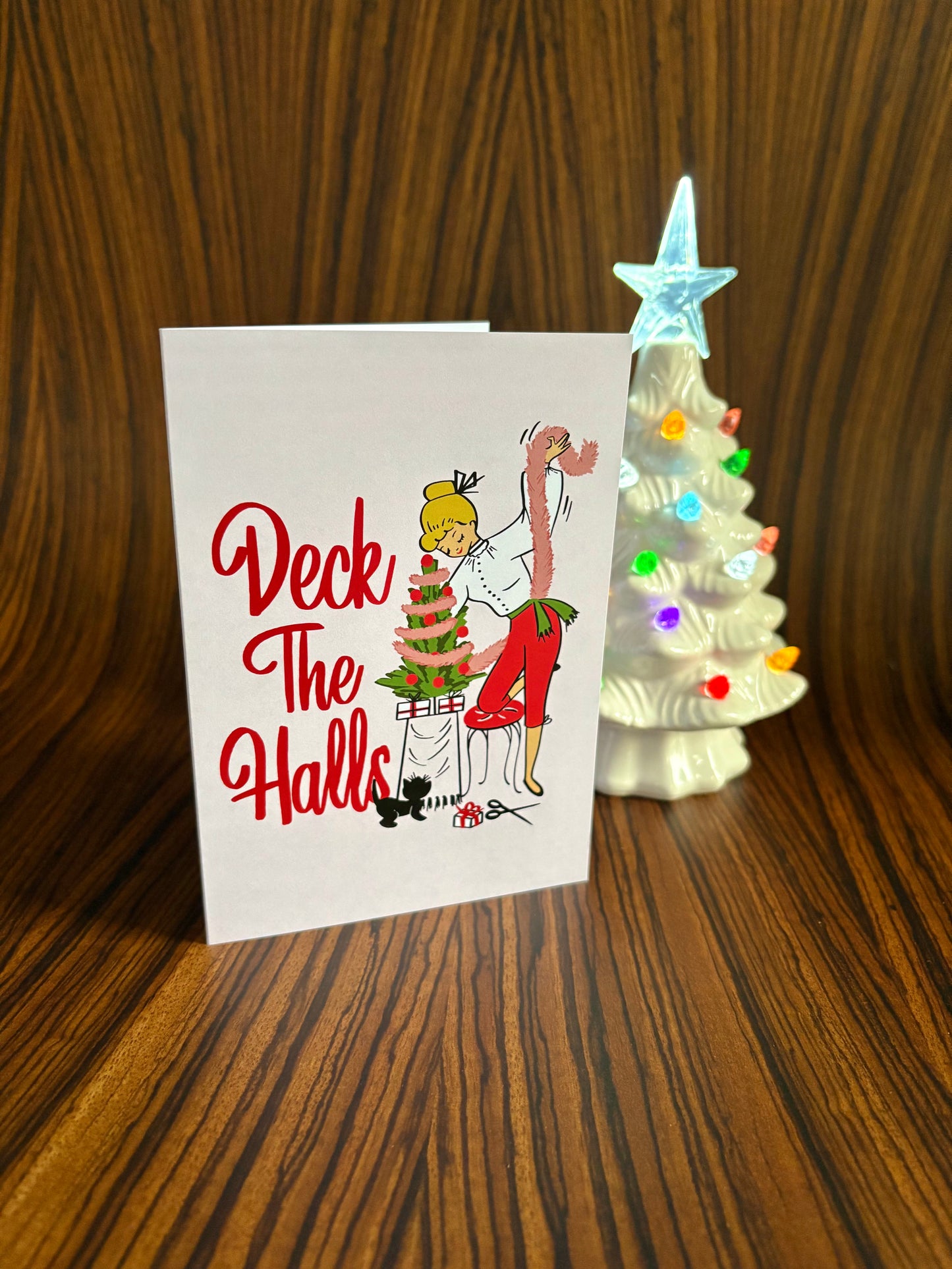 Jingle Belle Christmas Cards: Set of 4