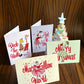 Jingle Belle Christmas Cards: Set of 4