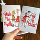 Jingle Belle Christmas Cards: Set of 4