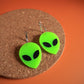 UFO Alien Face Earrings