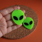 UFO Alien Face Earrings