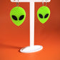 UFO Alien Face Earrings