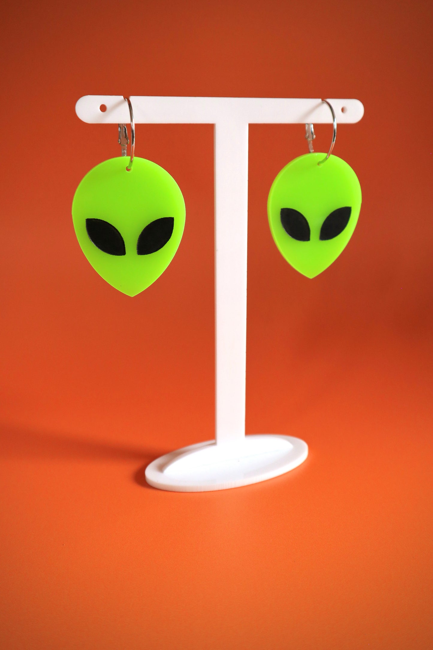 UFO Alien Face Earrings