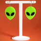 UFO Alien Face Earrings